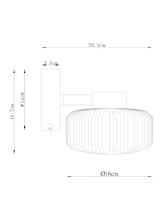 Polished Nickel Lexington Wireless 1 Light Wall Light - Image 4 of 8