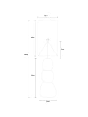 Ivory Pebble Floor Lamp - Image 4 of 5