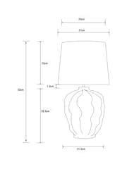 Blue Reef Table Lamp - Image 4 of 6