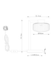 Chrome Lexington Desk Lamp Table Lamp - Image 4 of 5