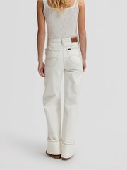 Lee White Stella Wide Leg Jeans - Image 2 of 7