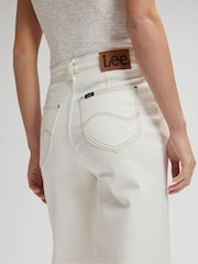 Lee White Stella Wide Leg Jeans - Image 5 of 7