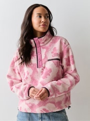 Columbia Pink Helvetia™ II Printed Cropped Half Snap Fleece - Image 1 of 5