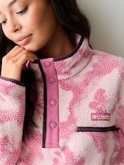 Columbia Pink Helvetia™ II Printed Cropped Half Snap Fleece - Image 4 of 5