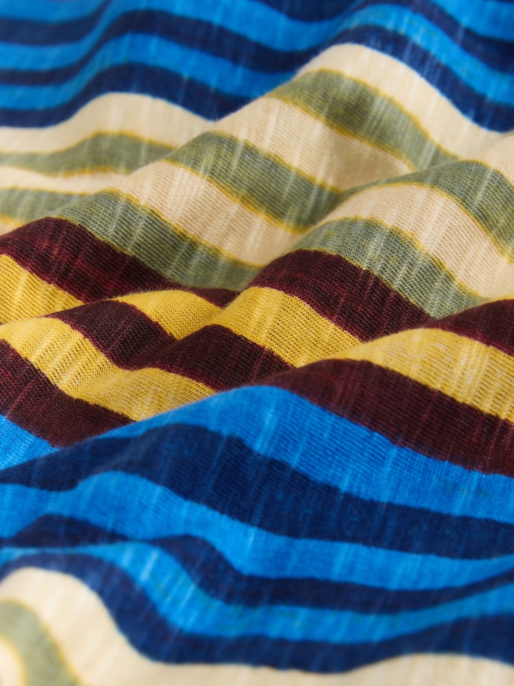 Blue Stripe Bandeau Wide Leg Jersey Jumpsuit - Image 8 of 8 Blue Stripe Bandeau Wide Leg Jersey Jumpsuit - Image 8 of 8