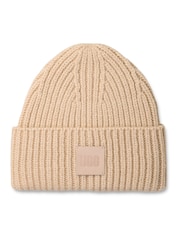 UGG Cream Chunky Rib Beanie Hat - Image 1 of 2