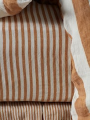Secret Linen Store Amber Cora 100% Linen Fitted Sheet - Image 1 of 2