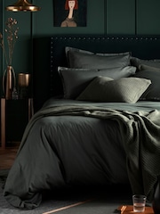 Secret Linen Store Olive Green Supersoft Pillowcase - Image 3 of 3