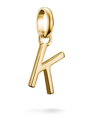 Thomas Sabo Gold Charm Connect letter K Pendant - Image 1 of 2