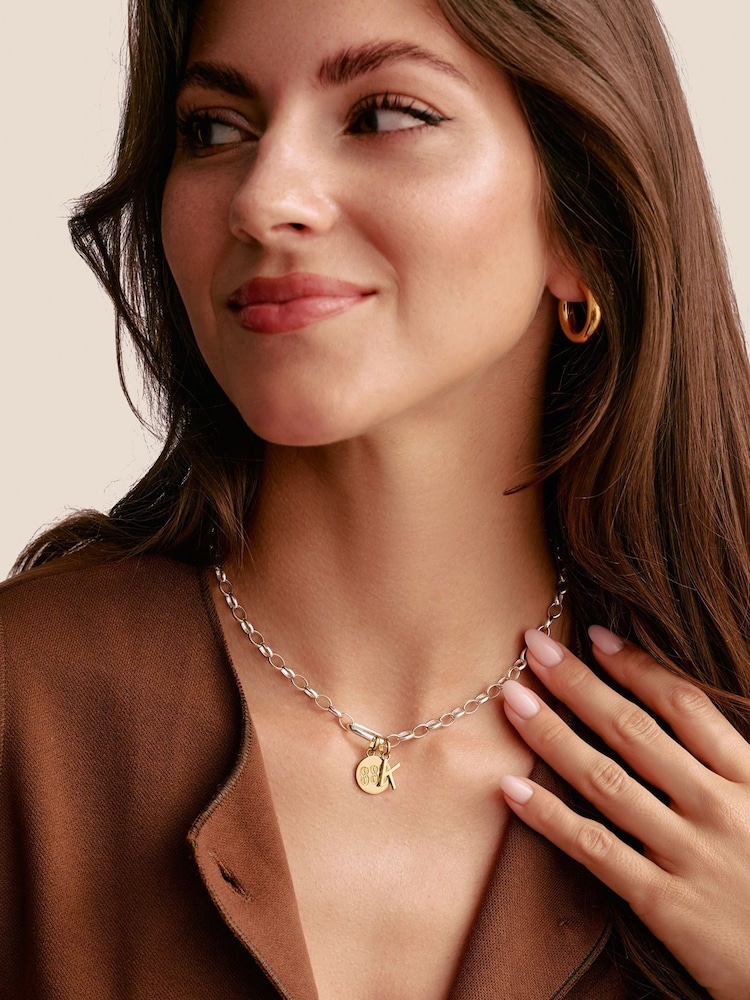 Thomas Sabo Gold Charm Connect letter K Pendant - Image 2 of 2