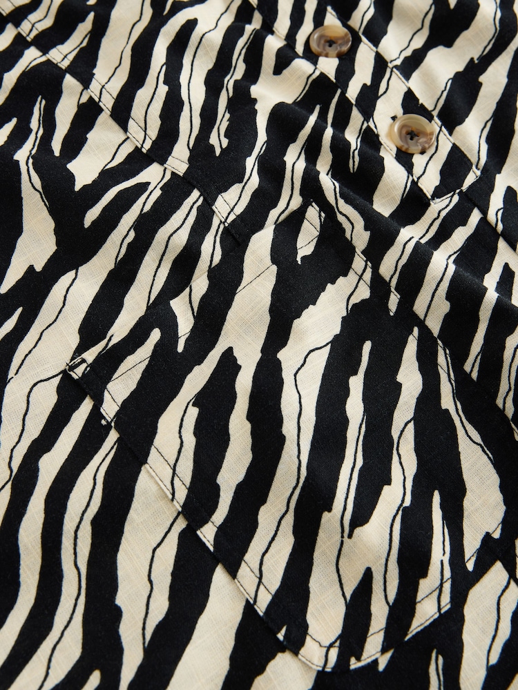 Animal Print Cotton Rich Romper Playsuit - Image 3 of 3 Animal Print Cotton Rich Romper Playsuit - Image 3 of 3