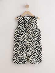 Animal Print Cotton Rich Romper Playsuit - Image 6 of 8
