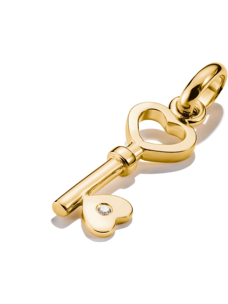 Thomas Sabo Gold Plated Charm Connect Love Key Pendant - Image 2 of 4 Thomas Sabo Gold Plated Charm Connect Love Key Pendant - Image 2 of 4