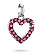 Thomas Sabo Red Charm Connect Heart With Red Stones Pendant - Image 1 of 4