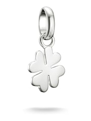 Thomas Sabo Silver Plated Charm Connect Lucky Clover Pendant - Image 2 of 3