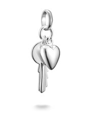 Thomas Sabo Silver Plated Charm Connect Key With Heart Pendant - Image 3 of 4