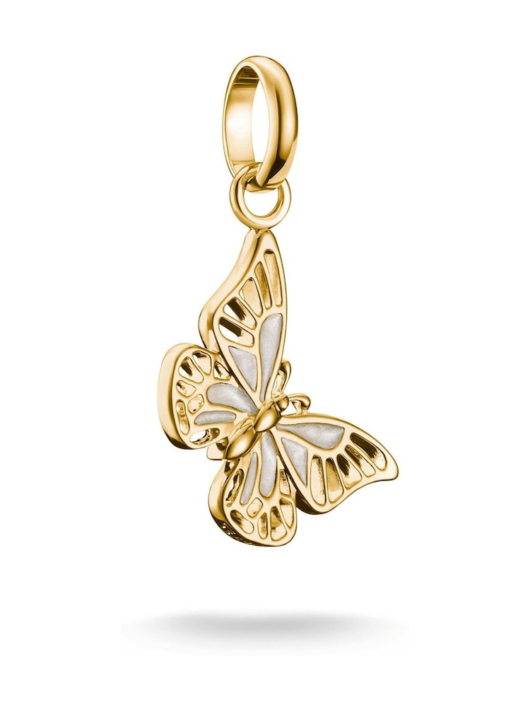 Thomas Sabo Gold Tone Charm Connect Butterfly Pendant - Image 2 of 4 Thomas Sabo Gold Tone Charm Connect Butterfly Pendant - Image 2 of 4