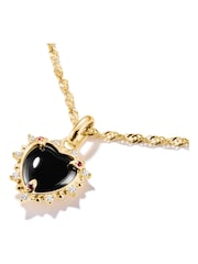 Thomas Sabo Black Charm Connect Vintage Heart With Stones Pendant - Image 2 of 5