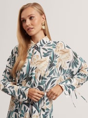 Ted Baker RHAEE - Midi Skjortklänning med tryck och Slipsdetalj - Bild 4 av 7