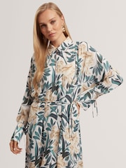 Ted Baker RHAEE - Midi Skjortklänning med tryck och Slipsdetalj - Bild 5 av 7