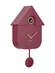 Karlsson Dark Mauve Oro Modern Cuckoo Wall Clock - Image 3 of 4