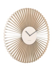 Present Time Off White Cascara Wall Clock - Image 2 of 4