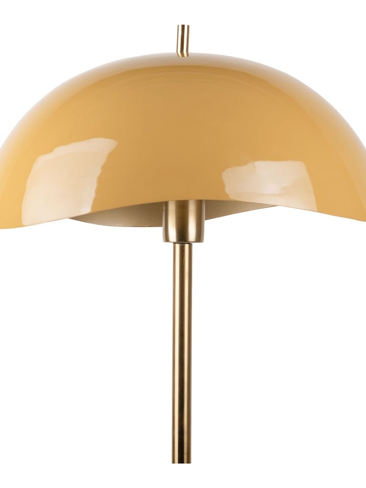 Present Time Honey Yellow Waved Floor Lamp - Image 2 of 3 Present Time Honey Yellow Waved Floor Lamp - Image 2 of 3