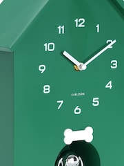 Present Time Retro Green Dog House Wall Clock - Image 3 of 3