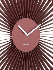 Present Time Red Cascara Wall Clock - Image 2 of 4