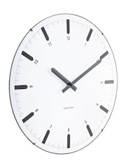 Karlsson White Realista Dome Wall Clock - Image 2 of 4