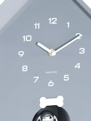 Present Time Cool Grey Dog House Wall Clock - Image 3 of 3