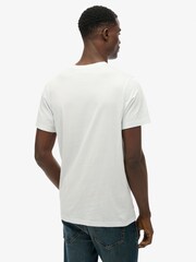 Superdry White Classic Essential Pocket T-Shirt - Image 2 of 9