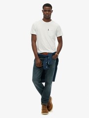 Superdry White Classic Essential Pocket T-Shirt - Image 3 of 9