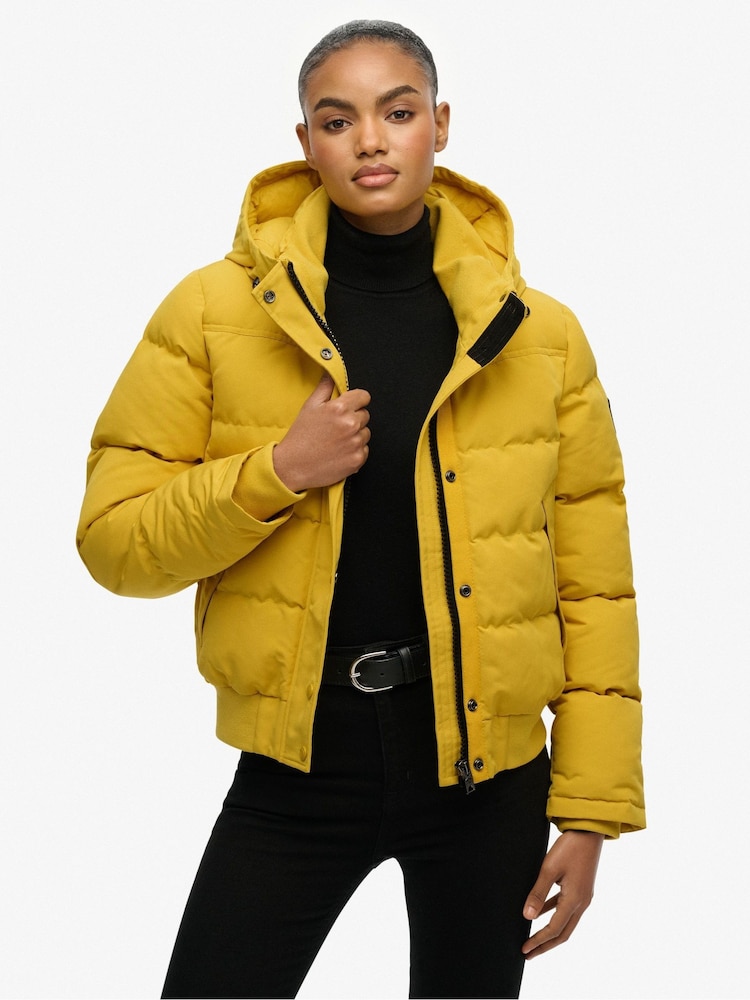 Superdry Yellow Everest Bomber Jacket - Image 1 of 8 Superdry Yellow Everest Bomber Jacket - Image 1 of 8