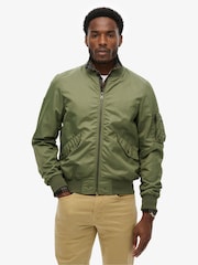 Superdry Green Merchant MA1 Bomber Jacket - Image 2 of 7