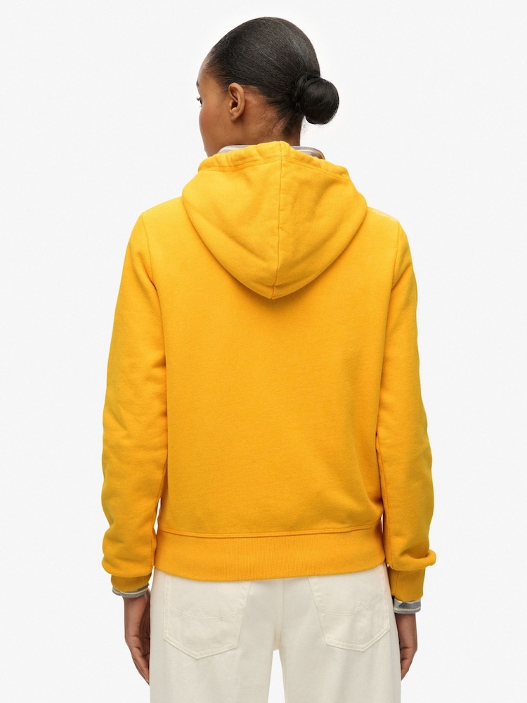 Superdry Yellow Great Outdoors Embroidered Hoodie - Image 2 of 6 Superdry Yellow Great Outdoors Embroidered Hoodie - Image 2 of 6