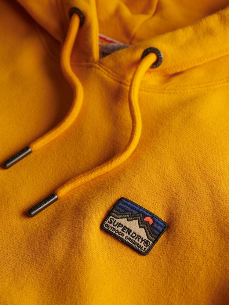 Superdry Yellow Great Outdoors Embroidered Hoodie - Image 6 of 6 Superdry Yellow Great Outdoors Embroidered Hoodie - Image 6 of 6