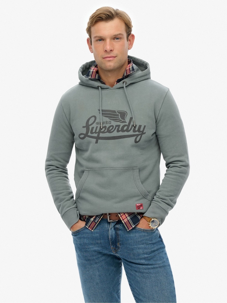 Superdry Heritage Brand Relaxed Hoodie - Imagem 1 de 6