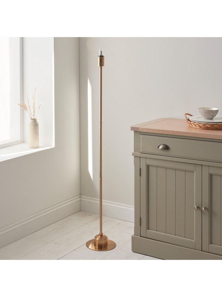 Gallery Home Brass Danny Rechargeable Floor Lamp Base Aged - Image 1 of 6