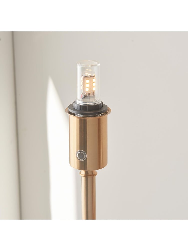 Gallery Home Brass Danny Rechargeable Floor Lamp Base Aged - Image 2 of 6