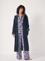 Hush Green Fluffy Hooded Dressing Gown - Image 1 of 5