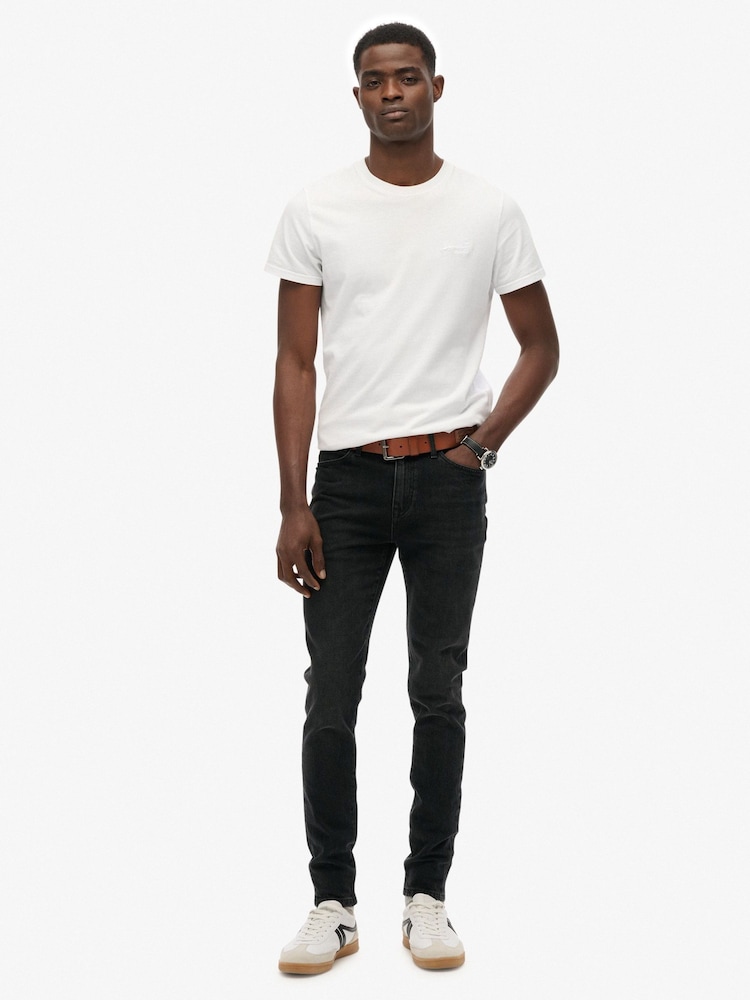 Superdry Black Vintage Skinny Jeans - Image 2 of 8 Superdry Black Vintage Skinny Jeans - Image 2 of 8