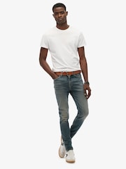 Superdry Blue Vintage Skinny Jeans - Image 3 of 8