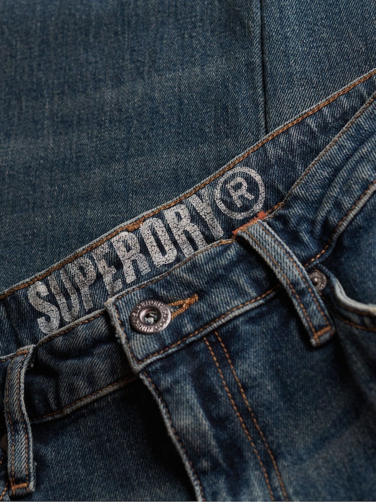 Superdry Blue Vintage Skinny Jeans - Image 8 of 8 Superdry Blue Vintage Skinny Jeans - Image 8 of 8