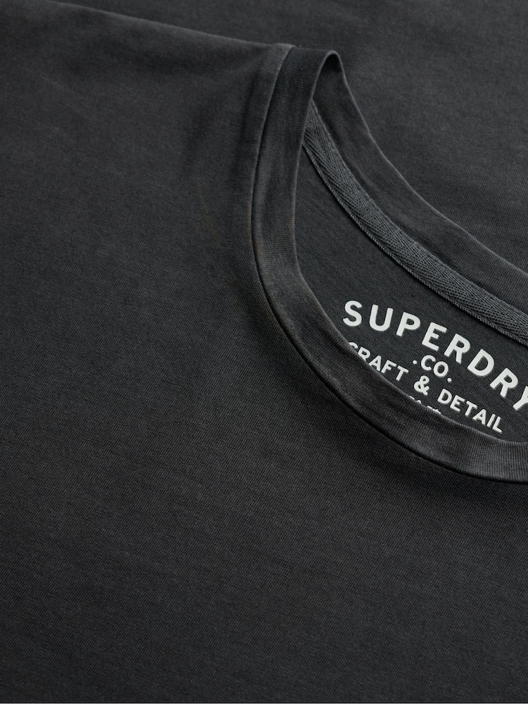 Superdry Black Classic Essential Pocket T-Shirt - Image 6 of 6