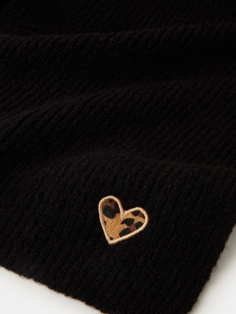 Accessorize Black Heart Scarf - Image 2 of 2