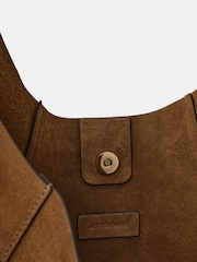 Accessorize Brown Extra Larger Suede Shoulder Bag - Image 2 of 2