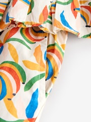 Never Fully Dressed Cream Banana Cotton Flare Top and Trousers Set - Image 10 of 10