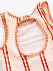 Never Fully Dressed Cream Banana Stripe Swimsuit - Image 7 of 9