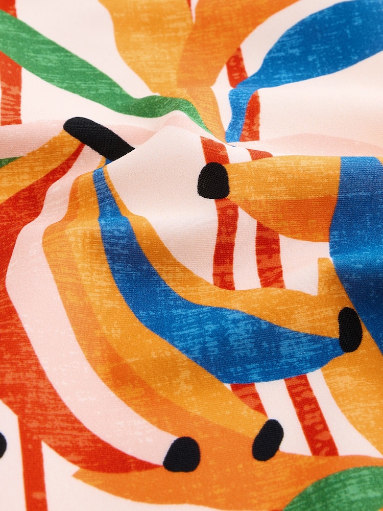 Never Fully Dressed Cream Banana Stripe Swimsuit - Image 9 of 9